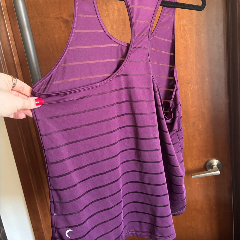 ZYIA Vibrant Purple Activewear Top sz L - Picture 3 of 3